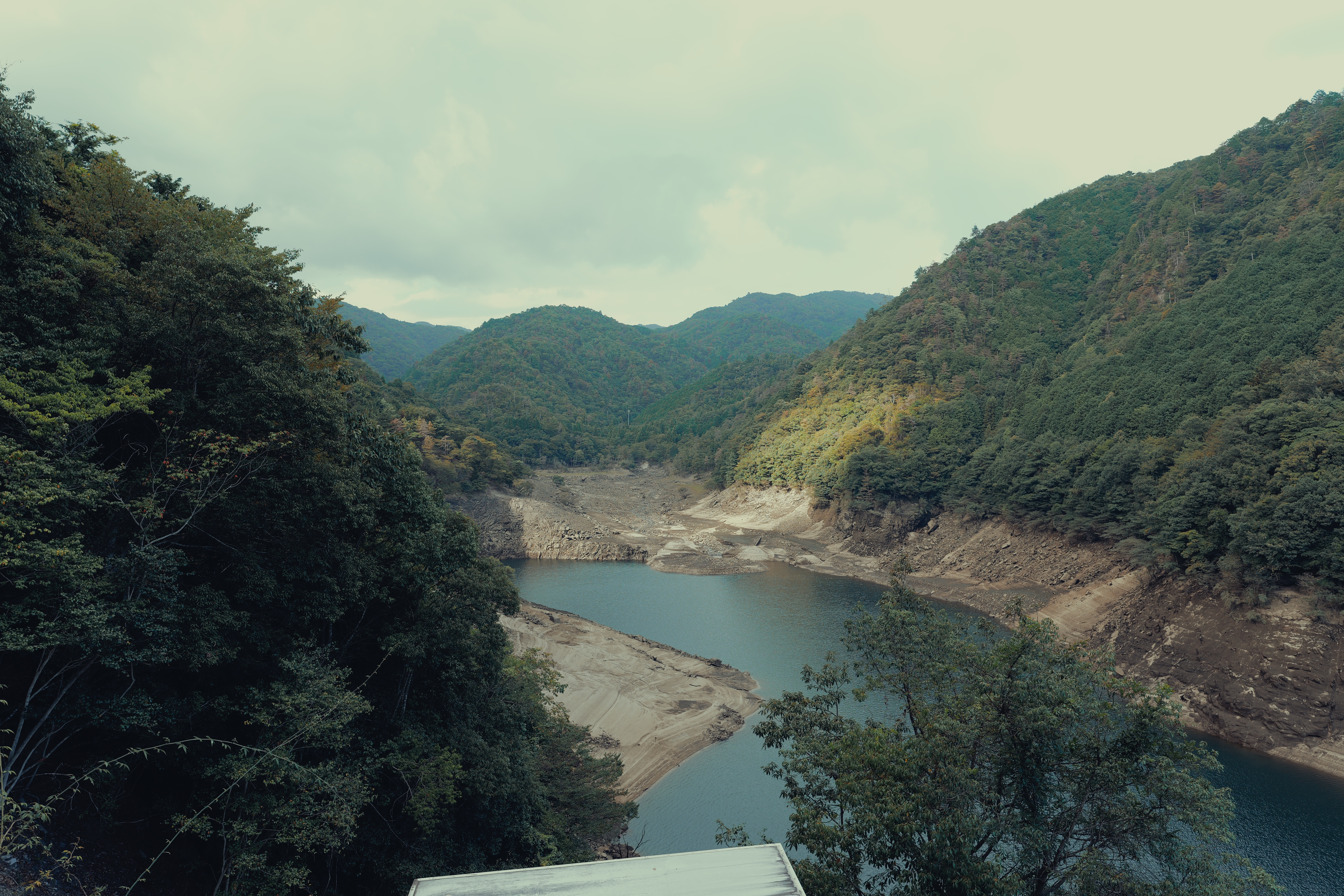 水は少なかった