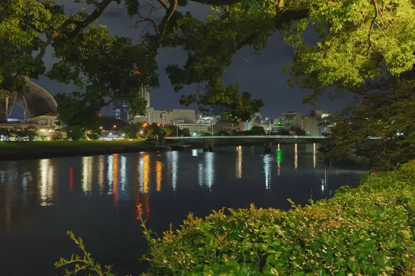 Sorasaya Bridge Riverside Bench / 空鞘橋横のベンチ